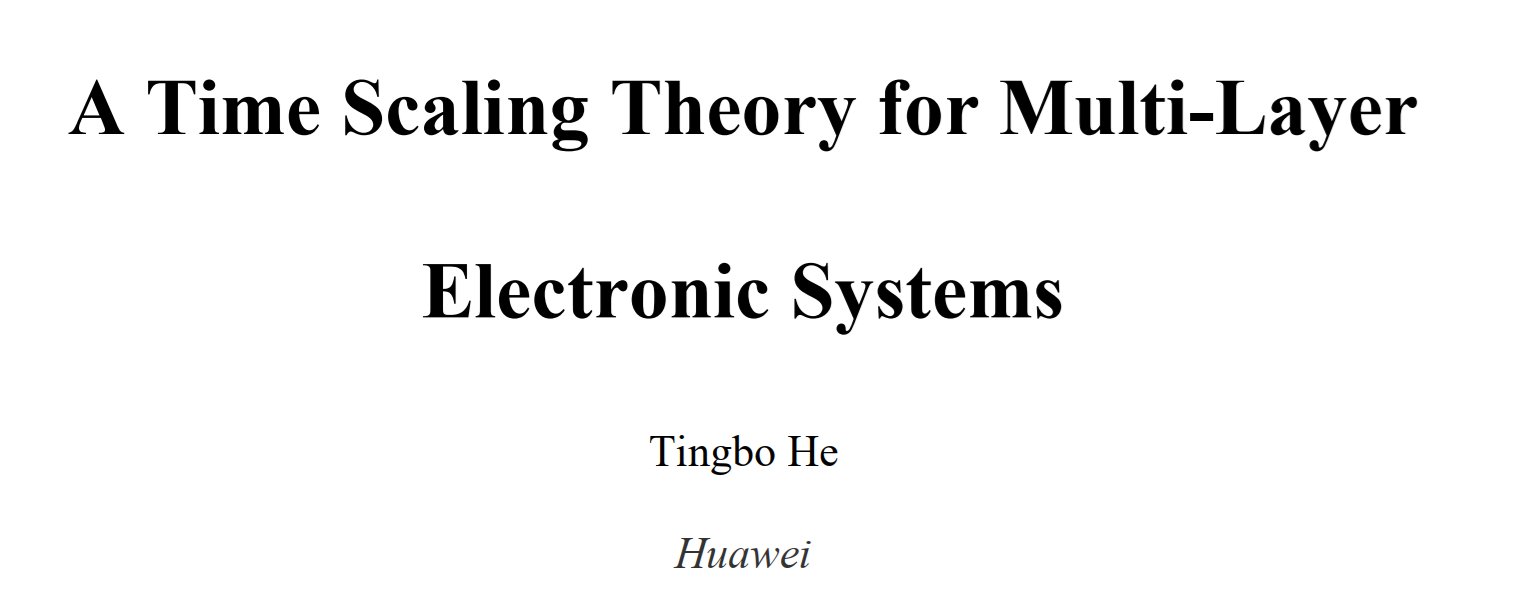 封面 — A Time Scaling Theory for Multi-Layer Electronic Systems